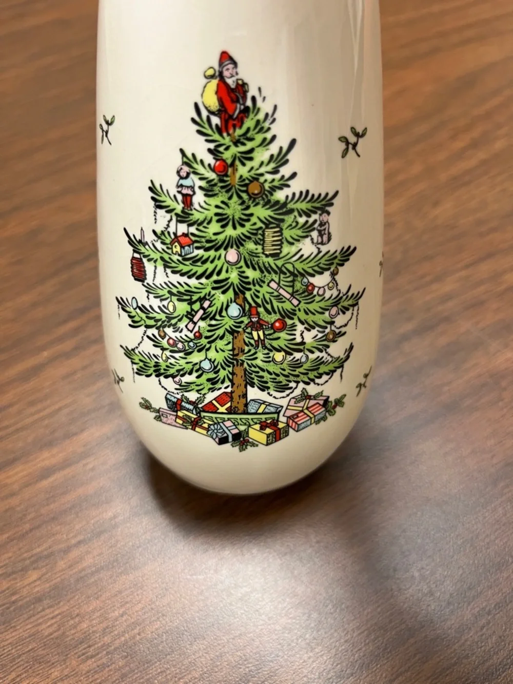 Spode Ceramic Christmas Tree Soap Dispenser